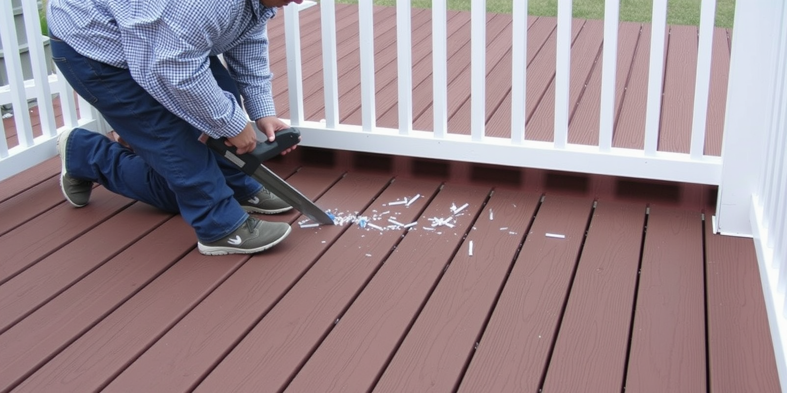 Maintaining Aesthetic Appeal When Cutting Hollow Composite Decking