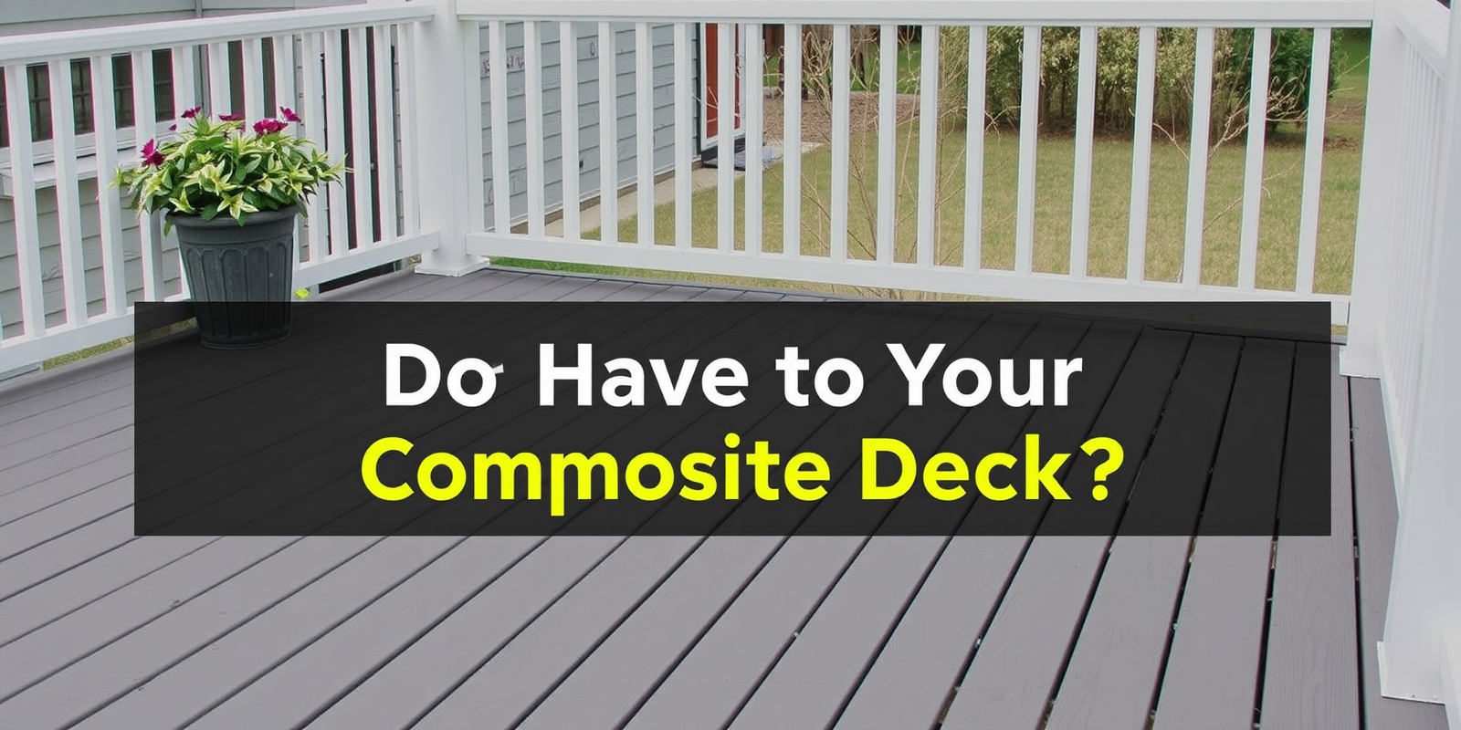 Maintaining Your Composite Deck: Do You Really Need to Paint It?