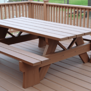 picnic table composite decking