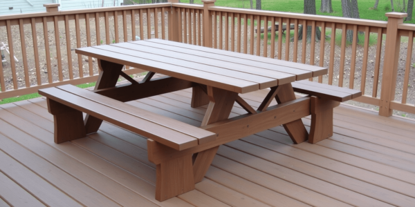 picnic table composite decking