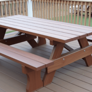 picnic table from composite decking