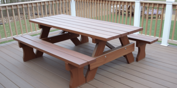 picnic table from composite decking