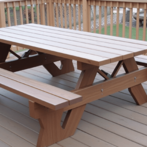 picnic table made with composite decking