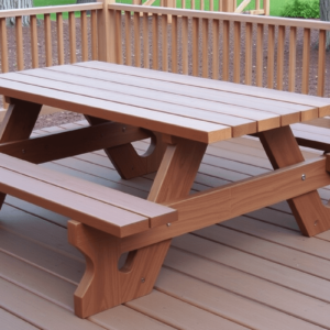 picnic table plans using composite decking