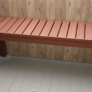 plans for shower bench made from composite decking