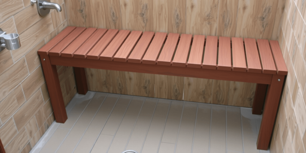 plans for shower bench made from composite decking