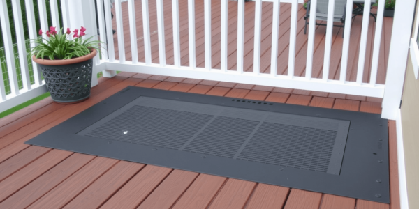 plastic insert composite decking waterproofing