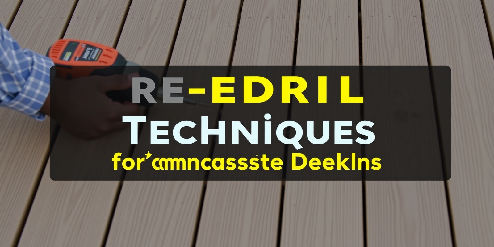 Pre-Drilling Techniques for Composite Decking: A Comprehensive Guide