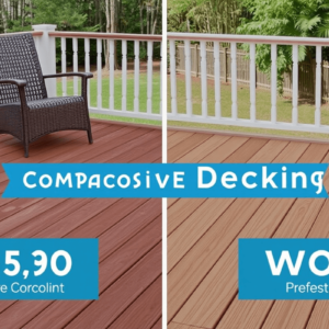 price per square foot composite decking vs wood uninstalled