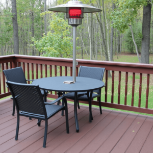 propane heater composite decking