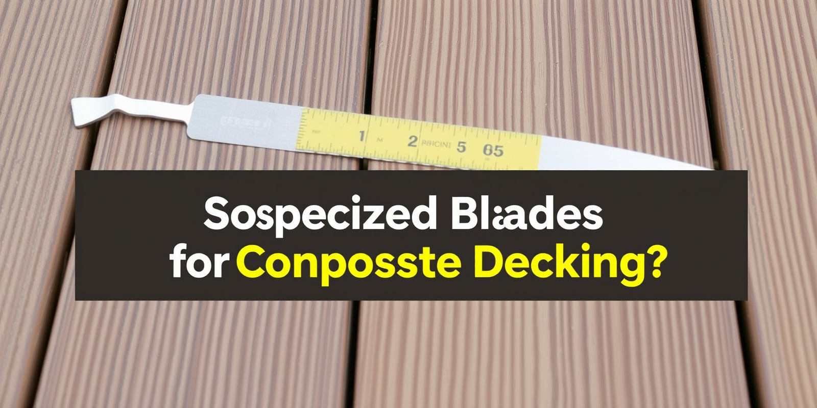 Specialized Blades for Composite Decking: Do You Really Need One?