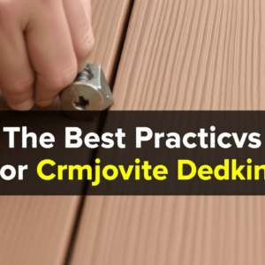 The Best Practices for Screwing into Composite Decking