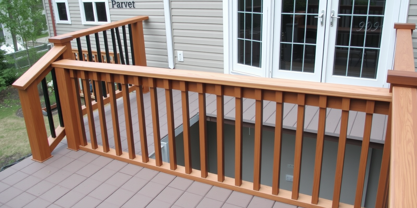 The Perfect Blend: Composite Decking and Cedar Handrails