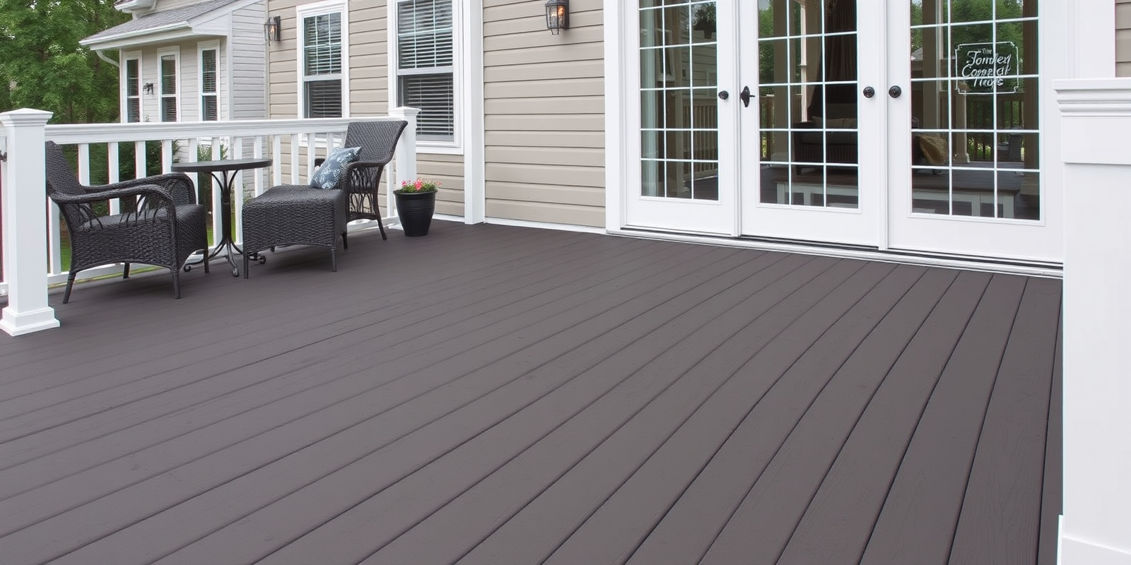 The Perfect Blend: Composite Decking with a Painted Frame for Your Home