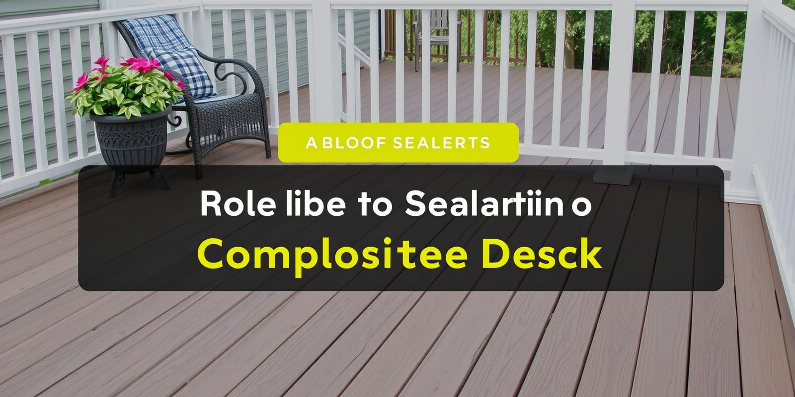 The Role of Sealing in Extending Composite Deck Lifespan