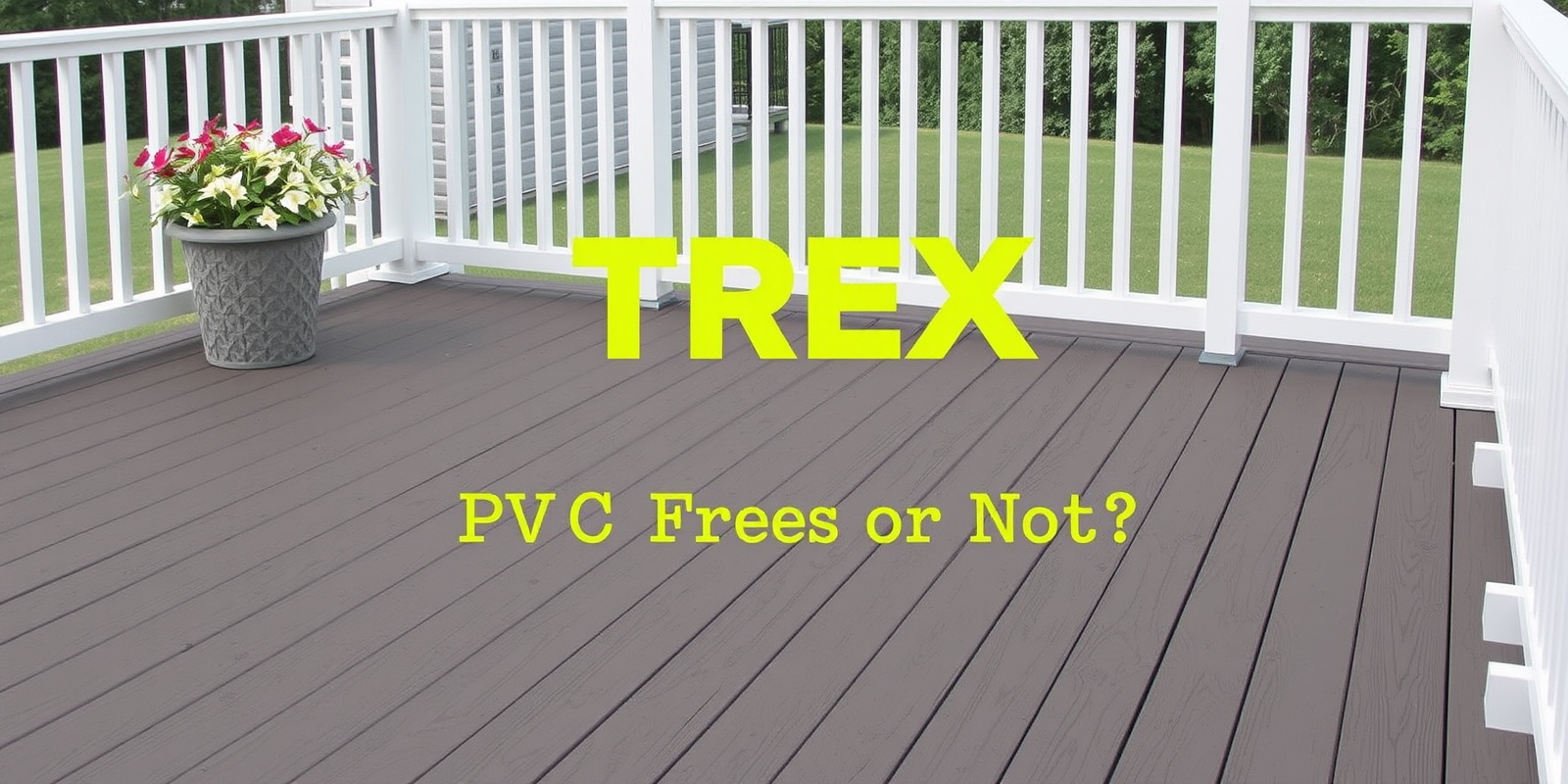 TREX Composite Decking: PVC-Free or Not?