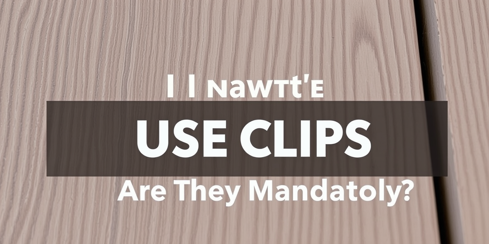 Understanding Composite Decking Clips: Are They Mandatory?