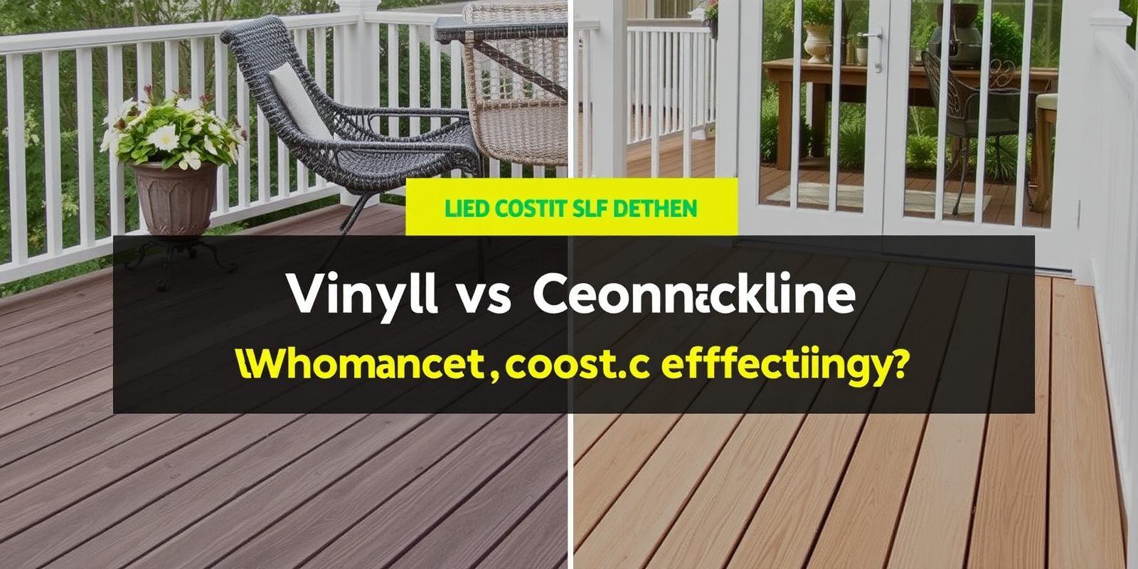 Vinyl vs Composite Decking: Which is More Cost-Effective?