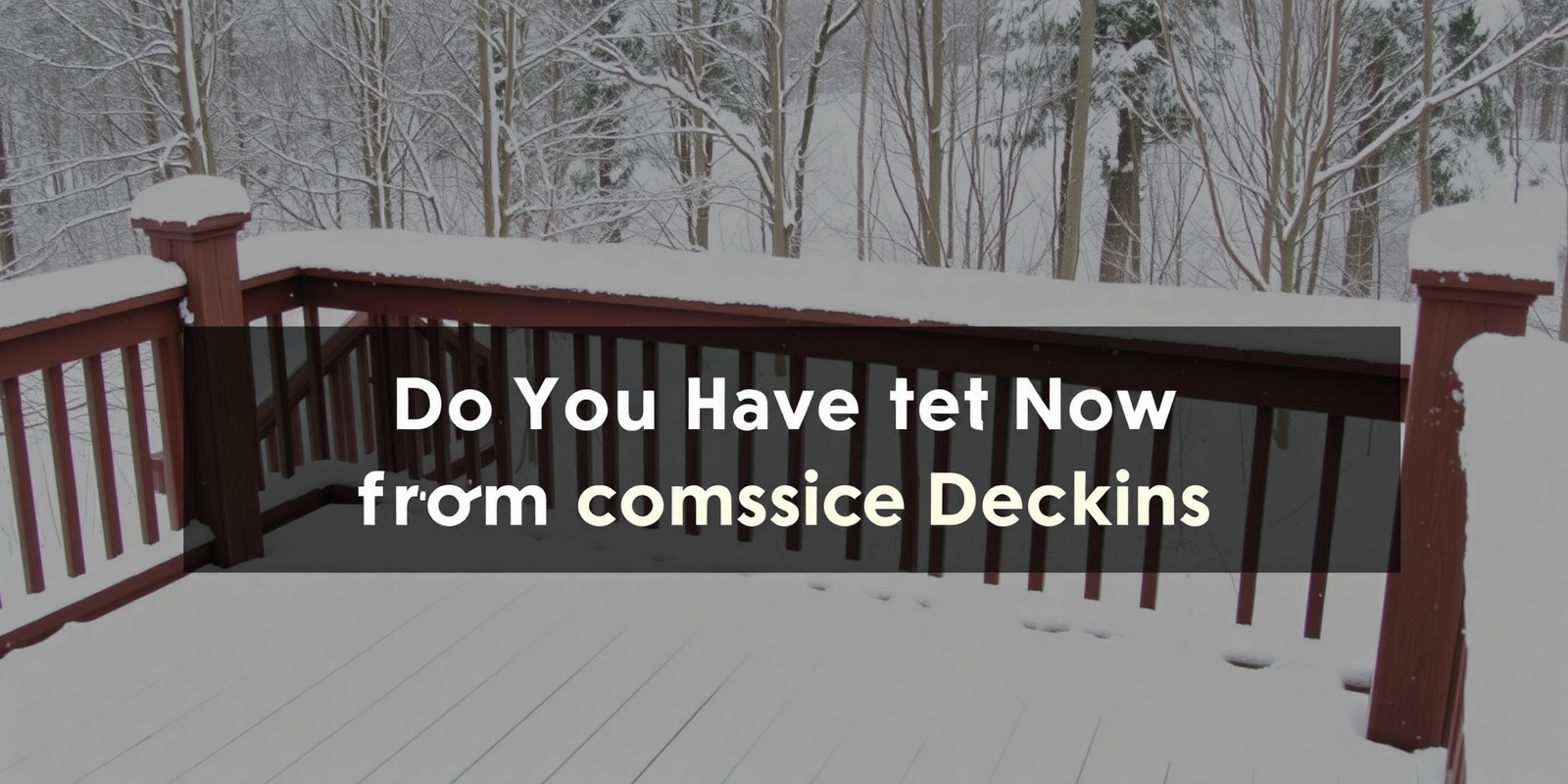 Winter Care Guide: Removing Snow from Composite Decking