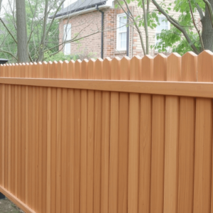 wood look composite fencing