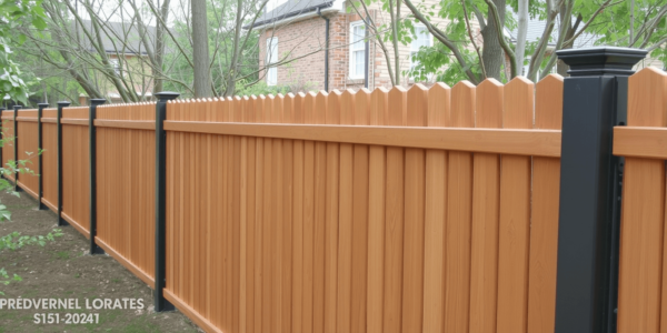 wood look composite fencing