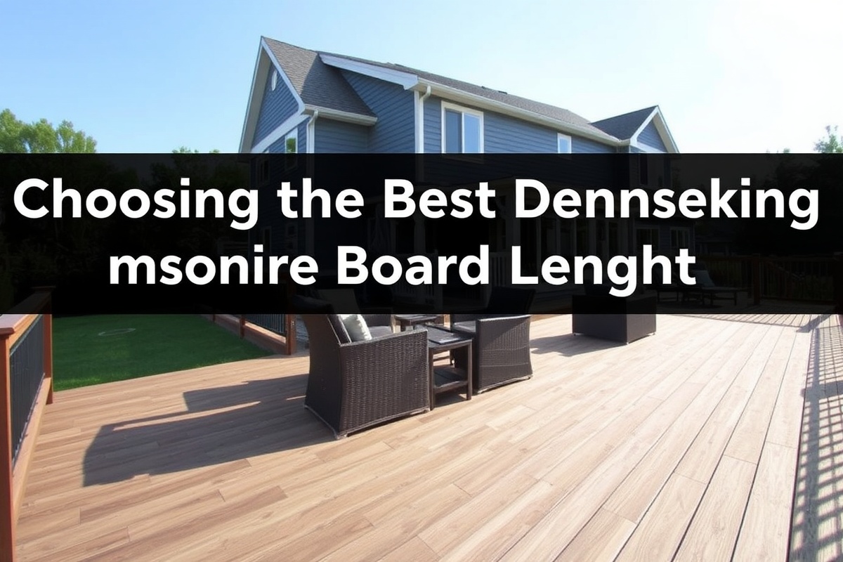 Choosing the Best Composite Decking Board Lengths: A Comprehensive Guide