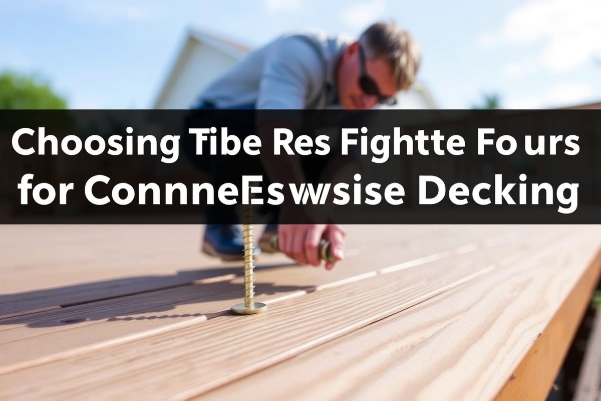 Choosing the Right Screws for Composite Decking: Tips and Tricks