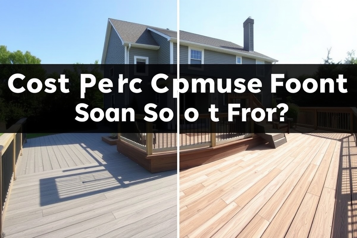 Comparing Cost per Square Foot of Composite Decking vs. Wood