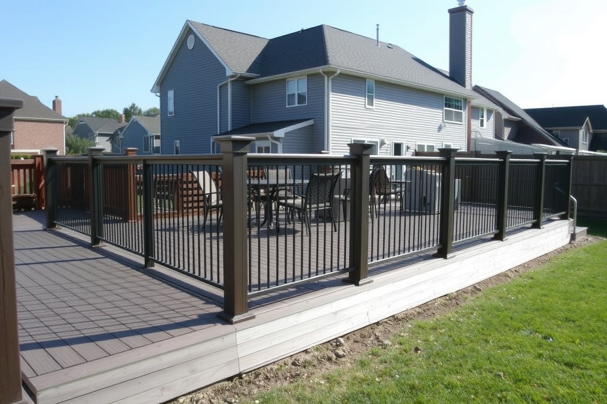 composite decking border