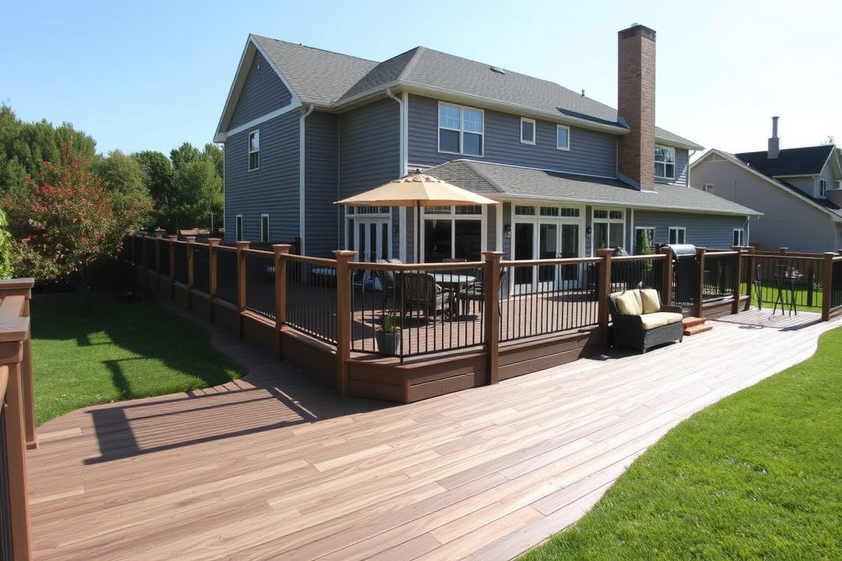 composite decking colors menards