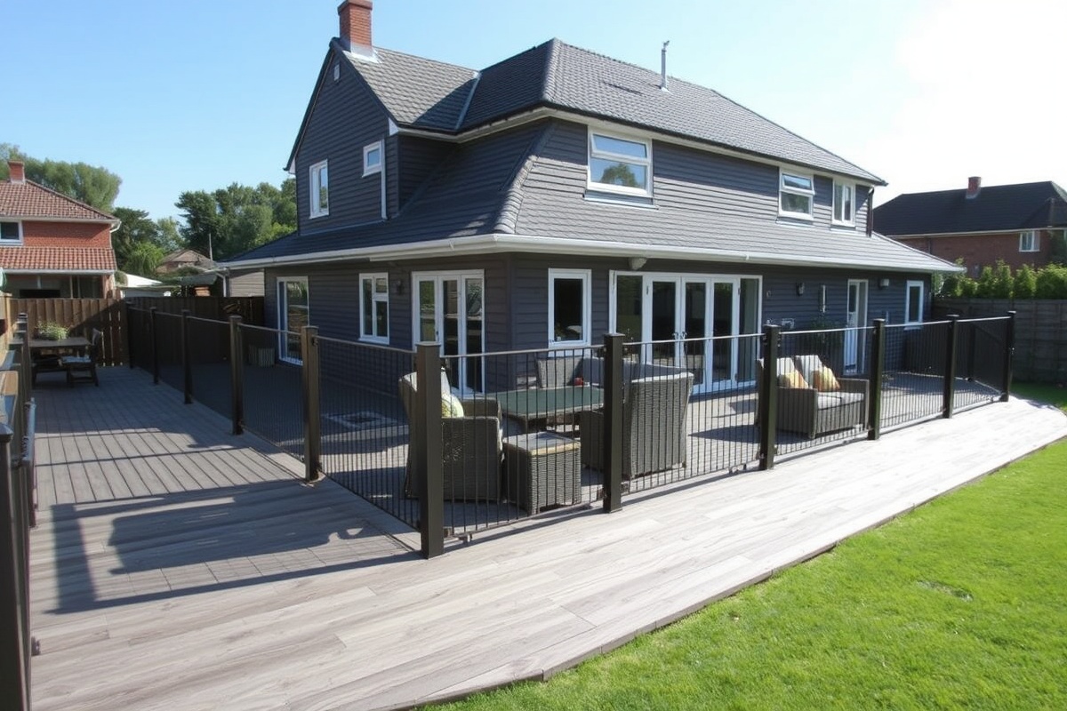 composite decking corner