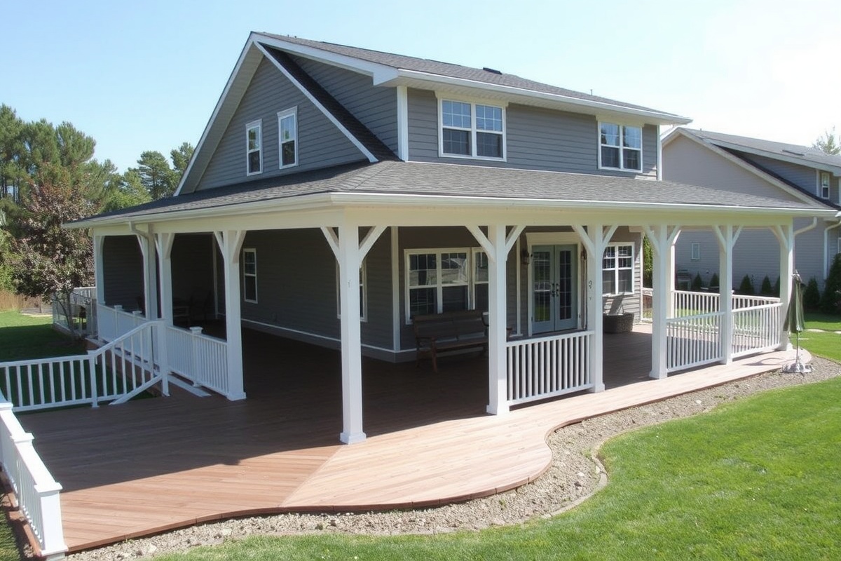 composite decking for covered porch