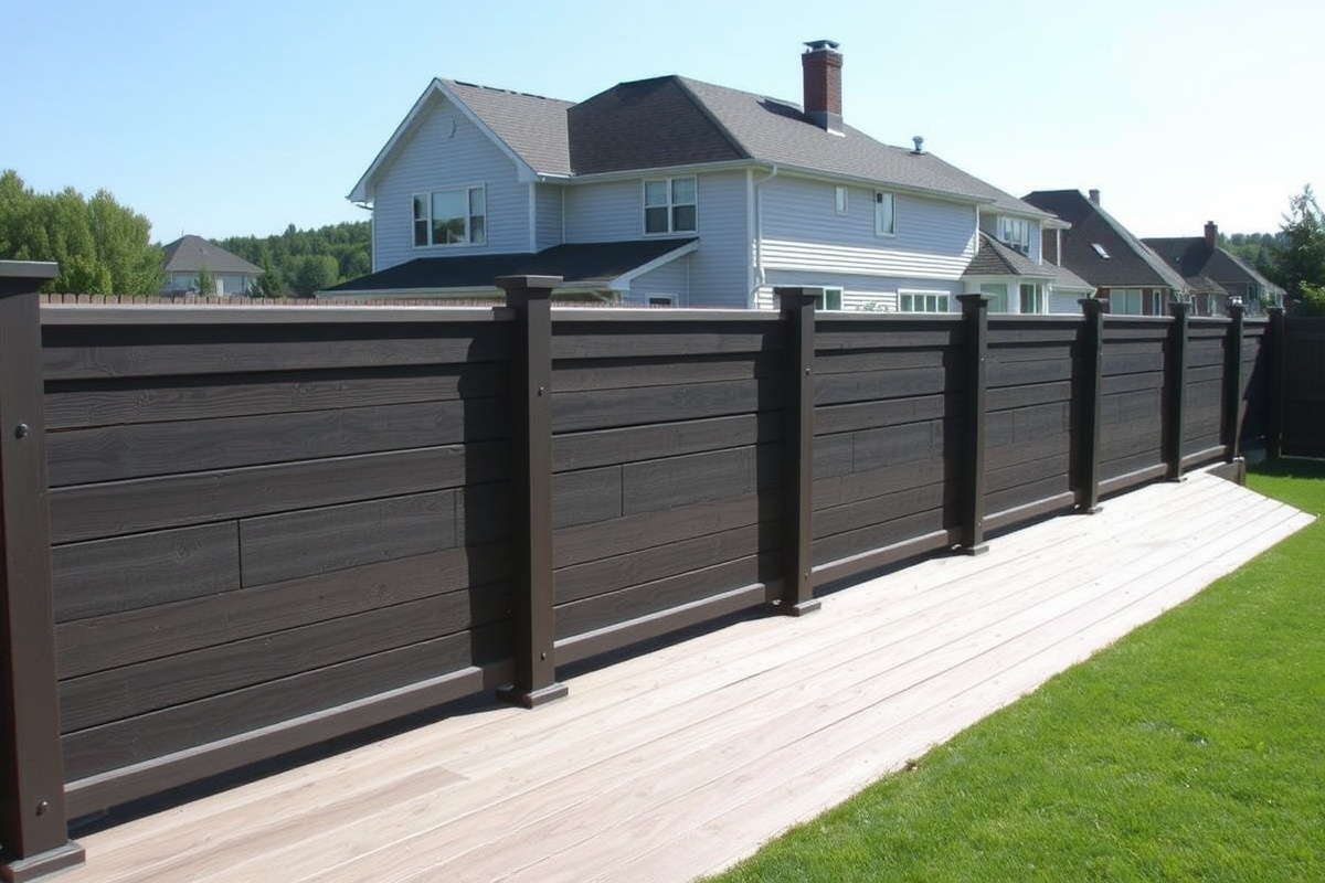 composite decking for horizontal fence