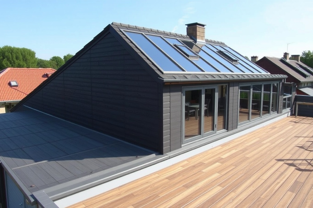 composite decking for roof material