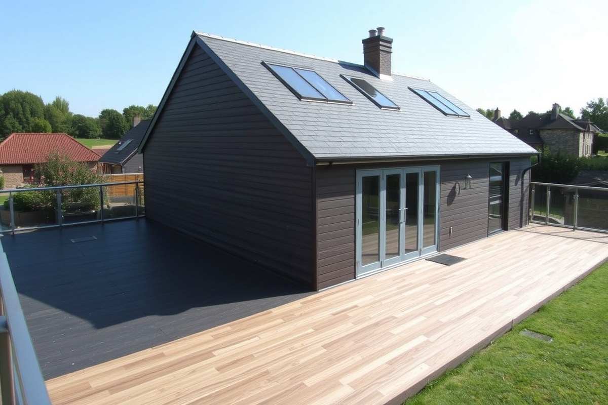 composite decking for single ply roofing