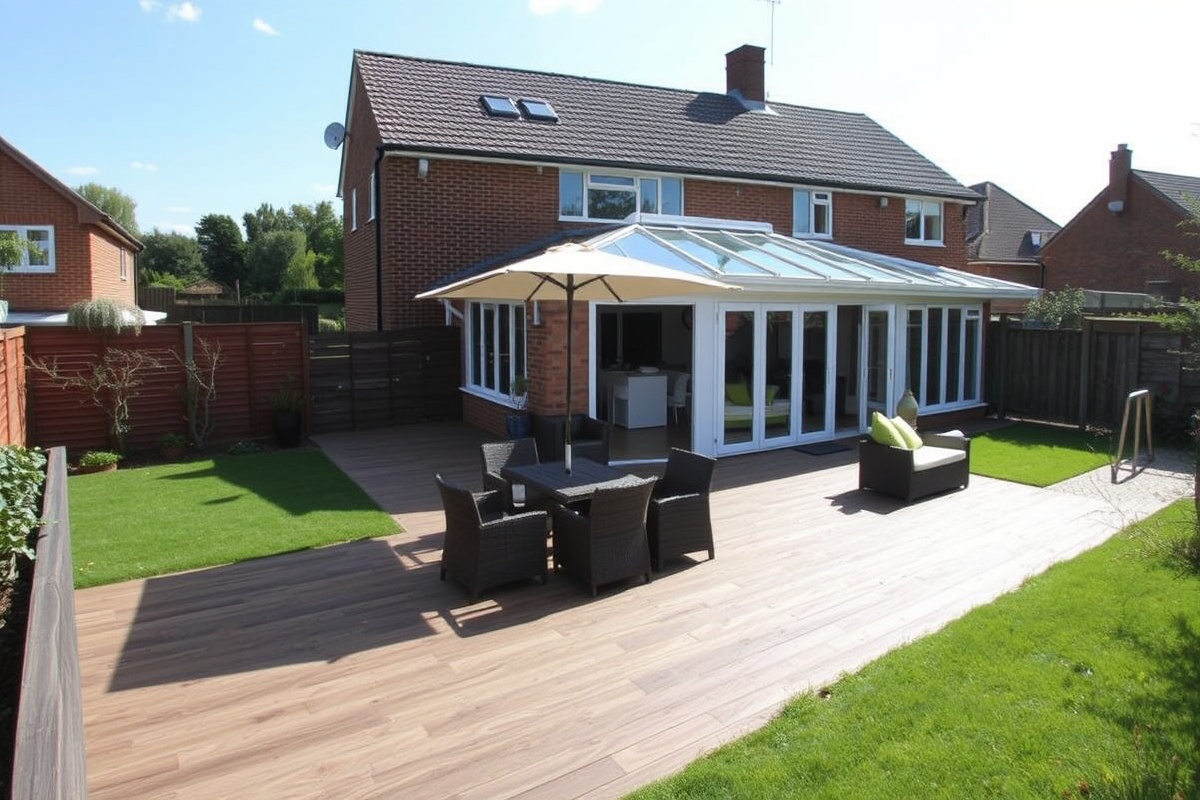 composite decking garden design