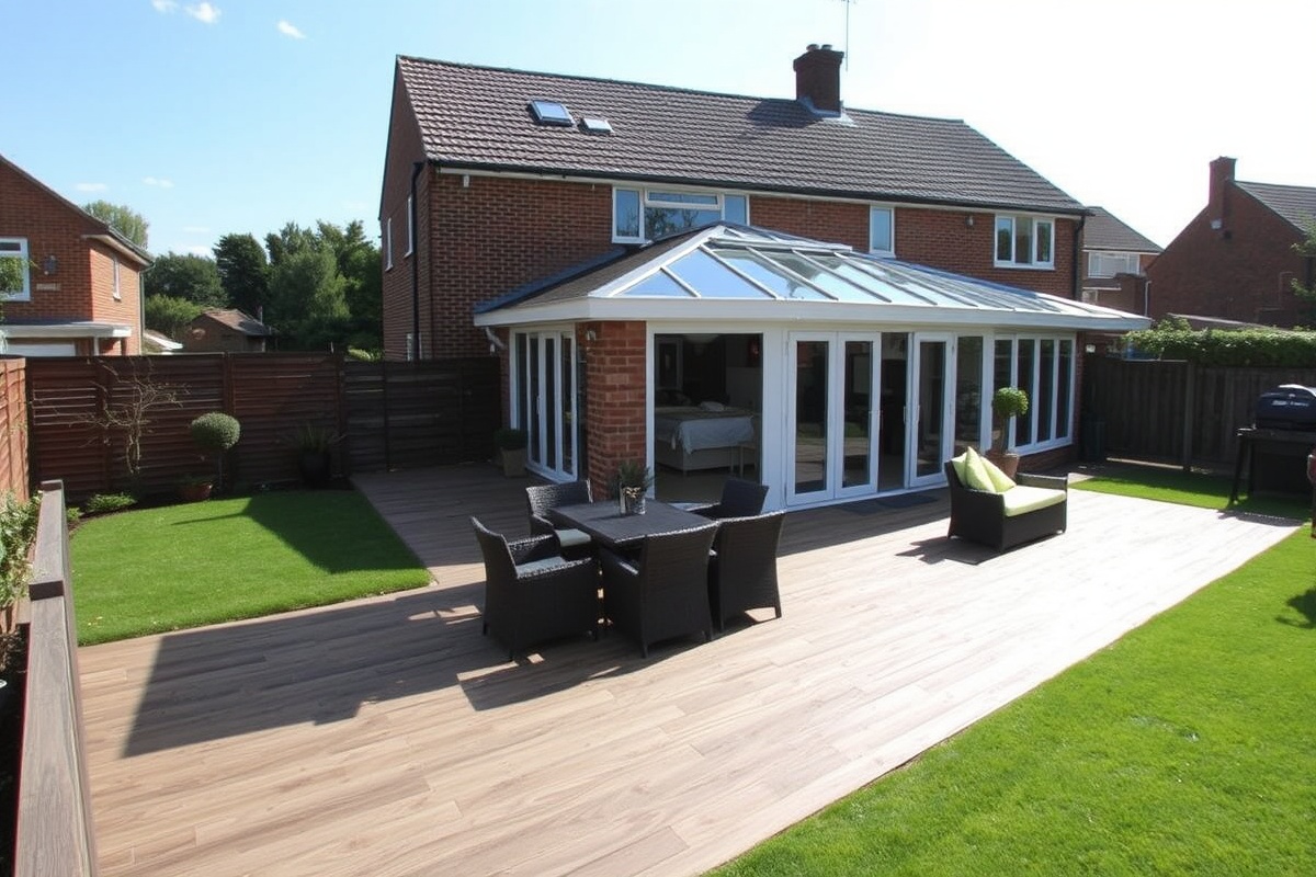 composite decking garden designs