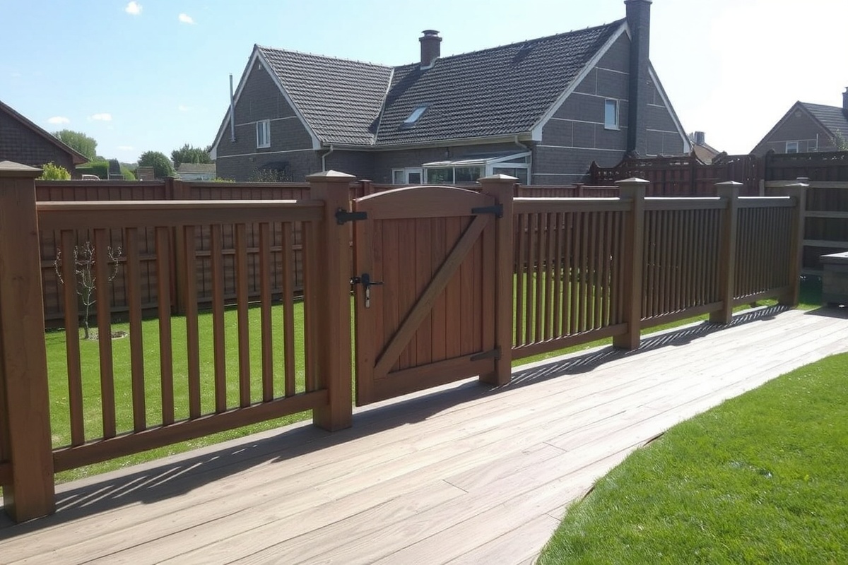 composite decking gate