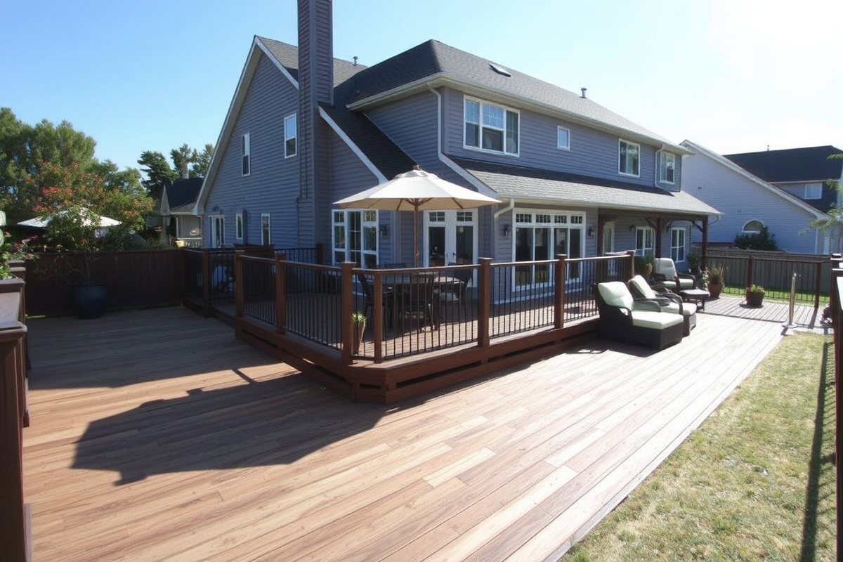 composite decking hot in sun