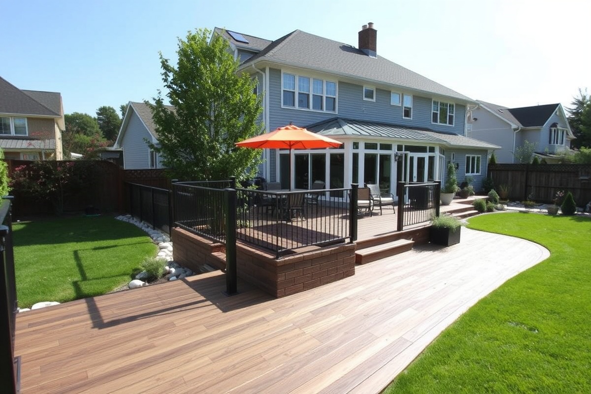 composite decking landscape