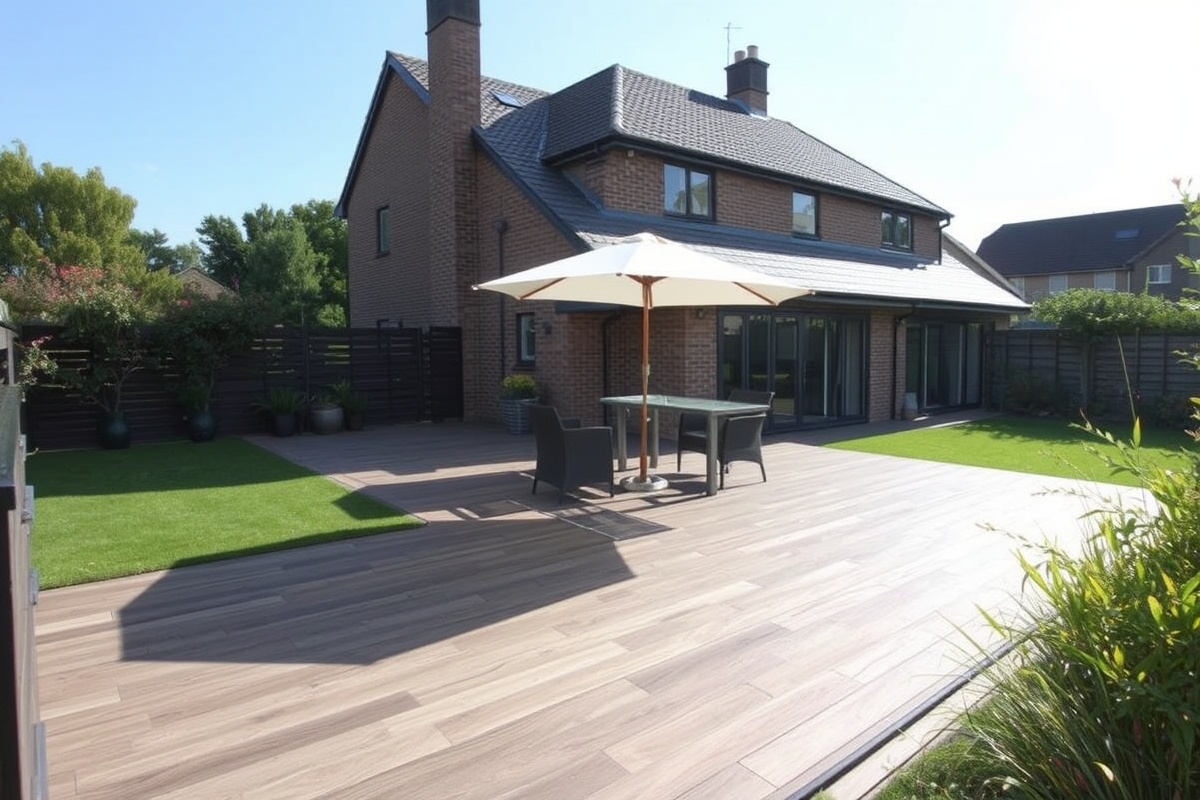 composite decking or porcelain tiles