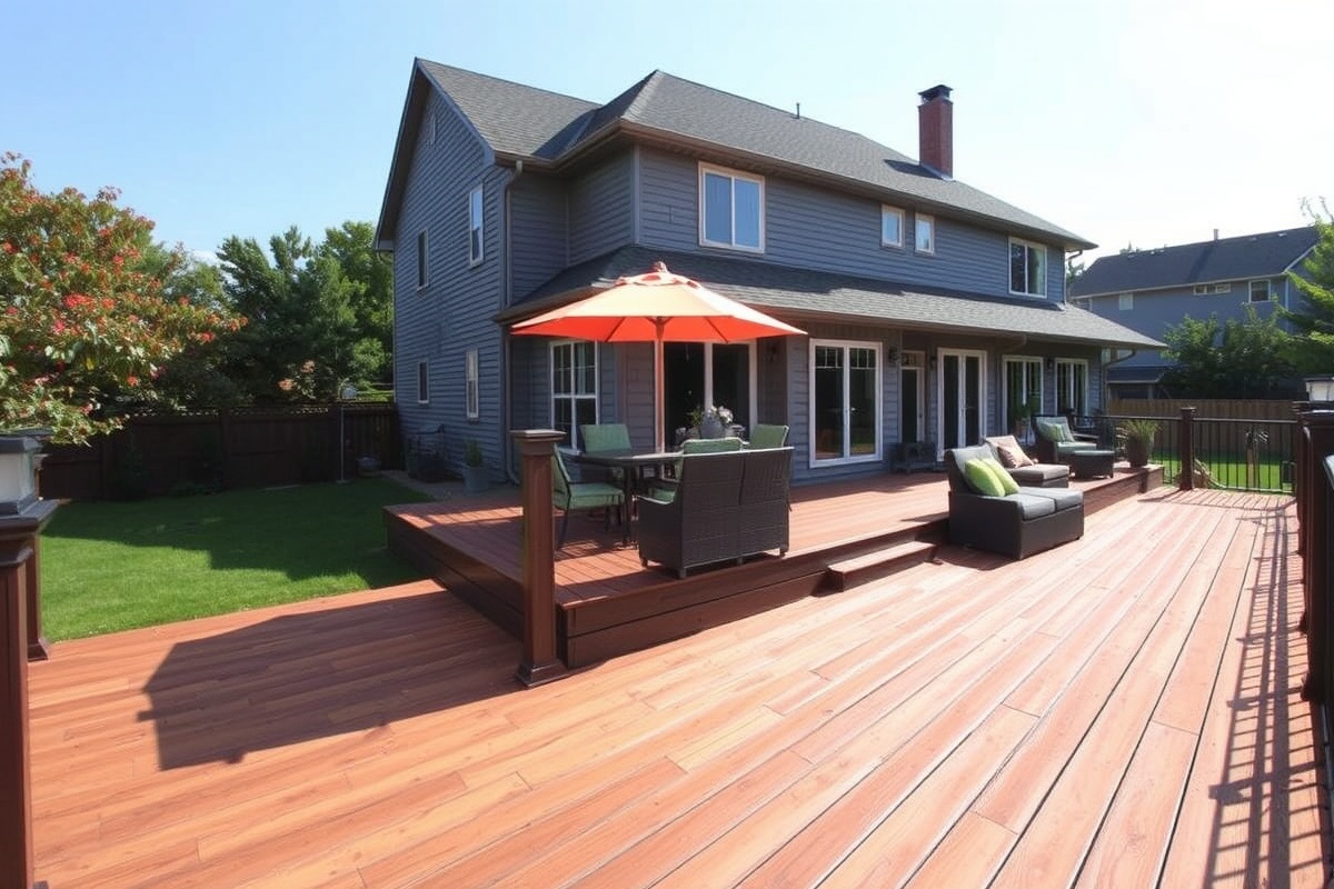 composite decking orange spots