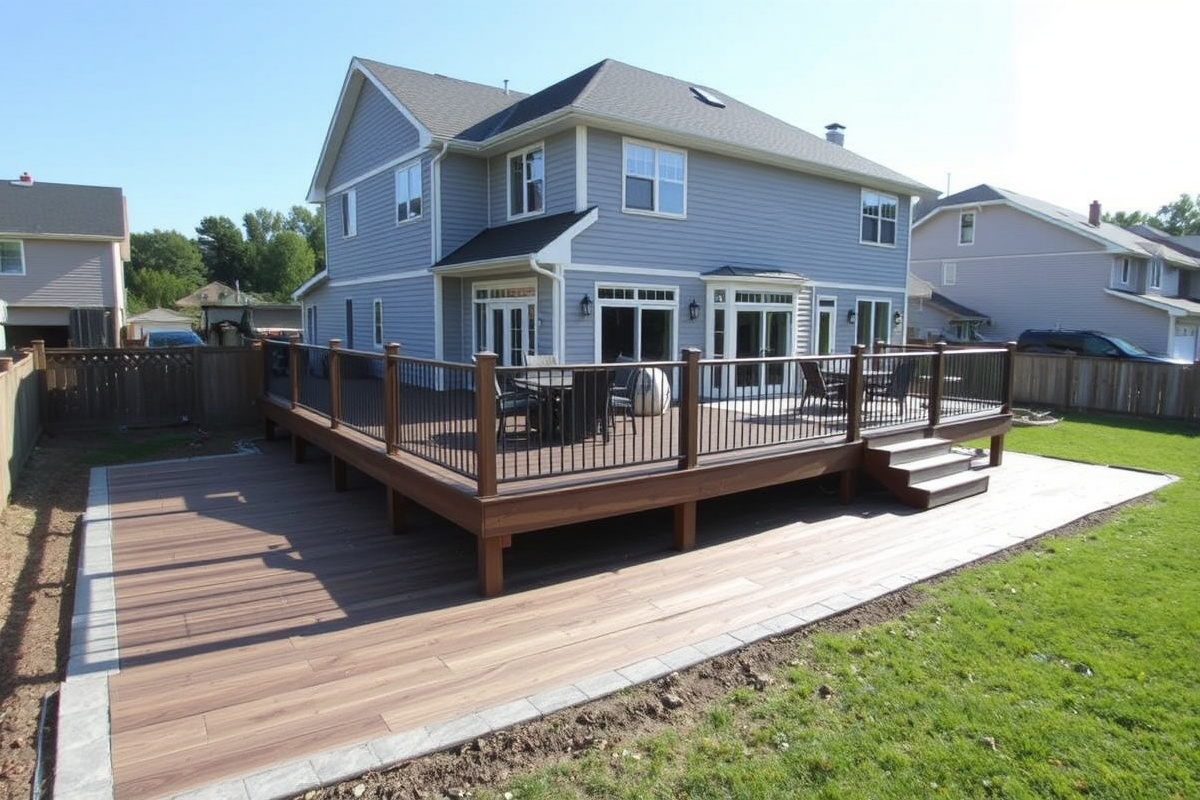 composite decking over concretemade of