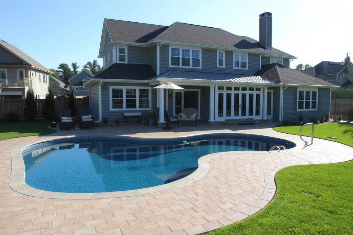 composite decking over exiating concrete pool patio