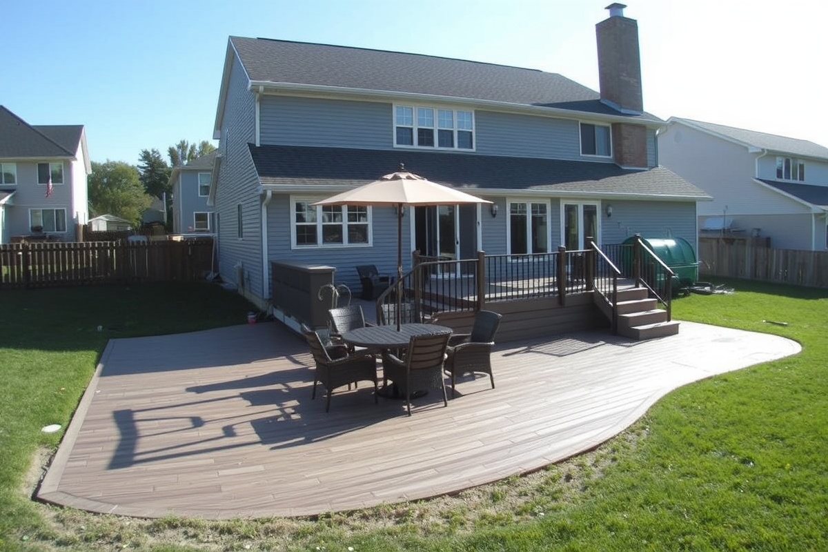 composite decking over existing concrete patio