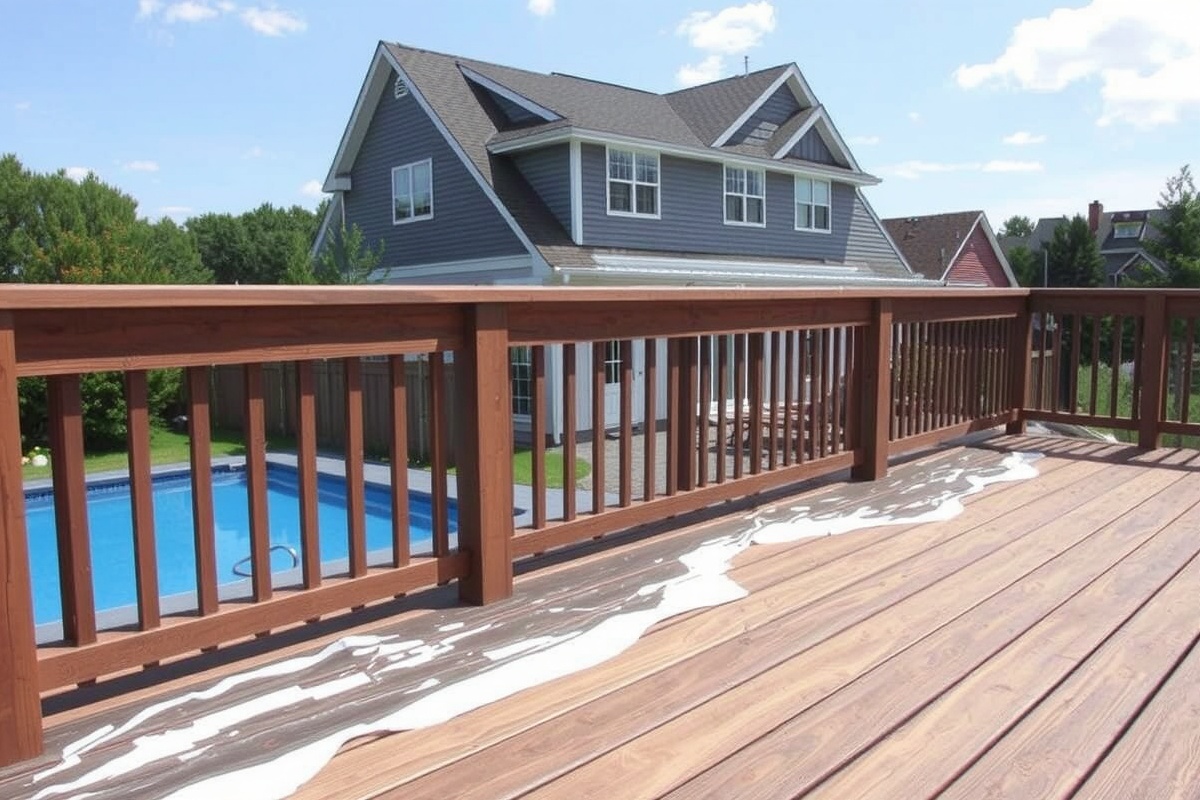 composite decking peeling