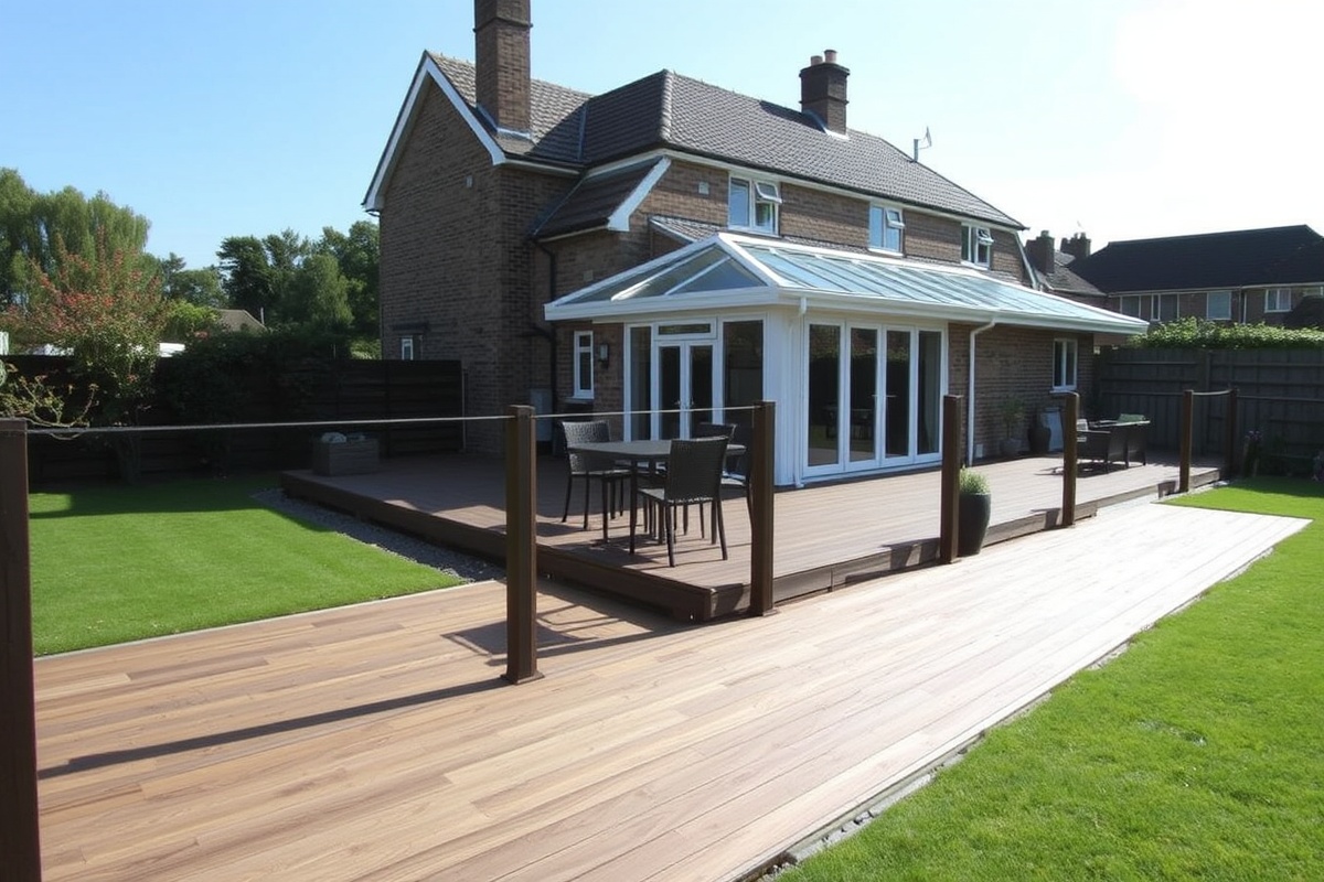 composite decking per square metre