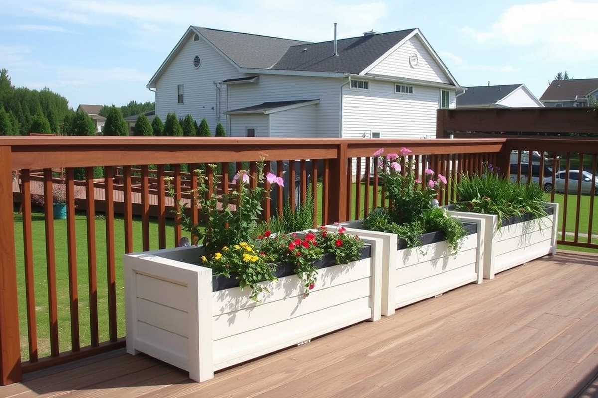 composite decking planter boxes