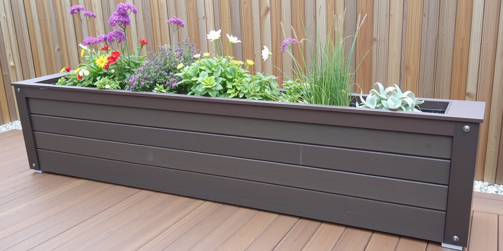 composite decking planter