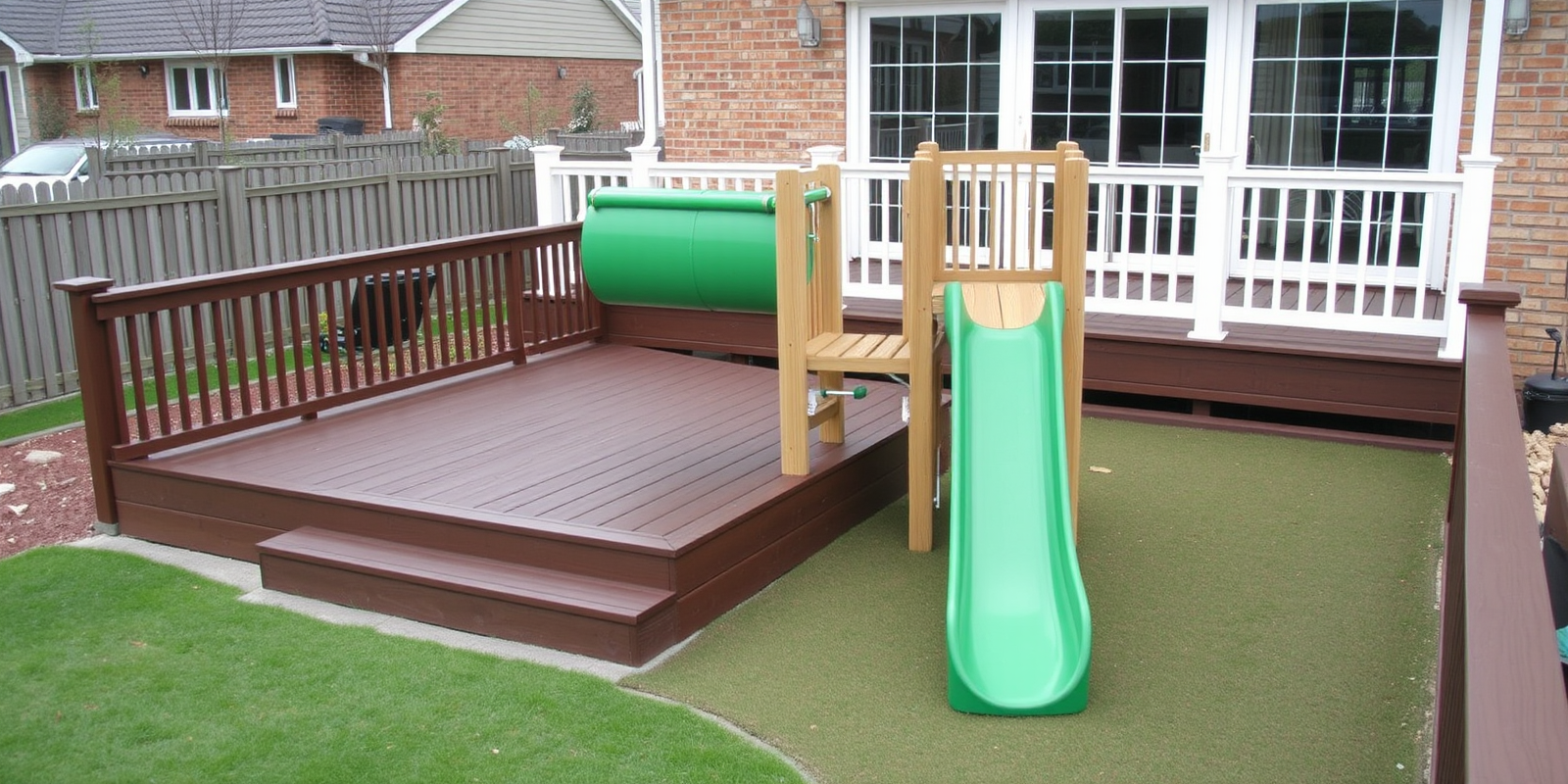 composite decking playset